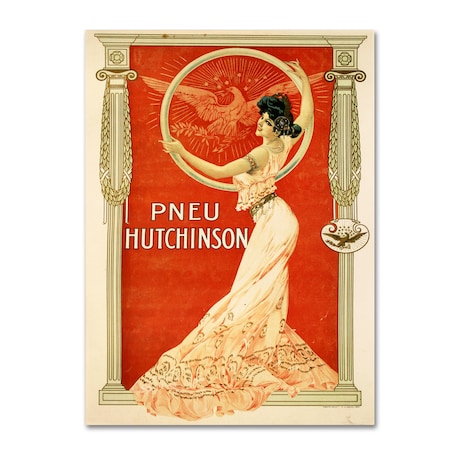 Vintage Apple Collection 'Pneu Hutchinson' Canvas Art,35x47